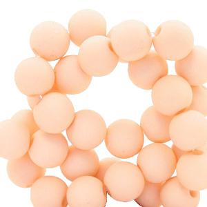 Acryl kralen Peach nougat 4mm - 100 stuks-Kraaltjes van Renate