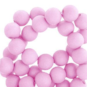Acryl kralen Pretty pink 6mm - 50 stuks-Kralen-Kraaltjes van Renate