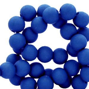 Acryl kralen Royal blue 4mm - 100 stuks-Kraaltjes van Renate