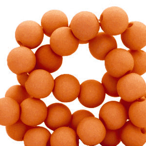 Acryl kralen Rusty orange 4mm - 100 stuks-Kralen-Kraaltjes van Renate