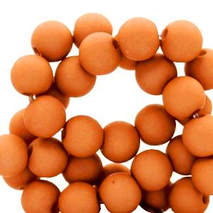 Acryl kralen Sandstone orange 4mm - 100 stuks-Kraaltjes van Renate