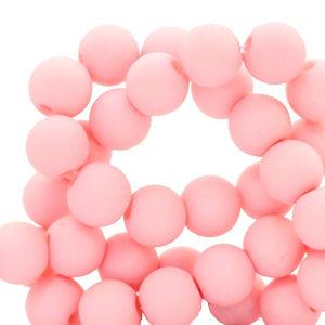 Acryl kralen Seashell pink 4mm - ±100 stuks-Kralen-Kraaltjes van Renate