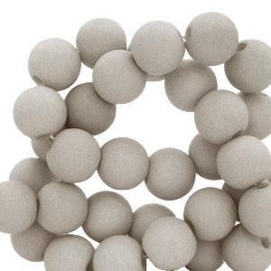 Acryl kralen Shoreline grey 6mm - 50 stuks-Kralen-Kraaltjes van Renate