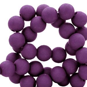 Acryl kralen Tillandsia purple 4mm - 100 stuks-Kraaltjes van Renate