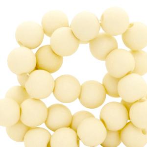 Acryl kralen Vanilla white 6mm - ±50 stuks-Kraaltjes van Renate