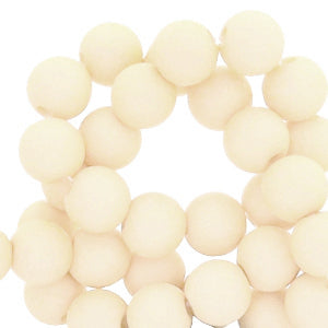 Acryl kralen White blush 4mm - 100 stuks-Kralen-Kraaltjes van Renate