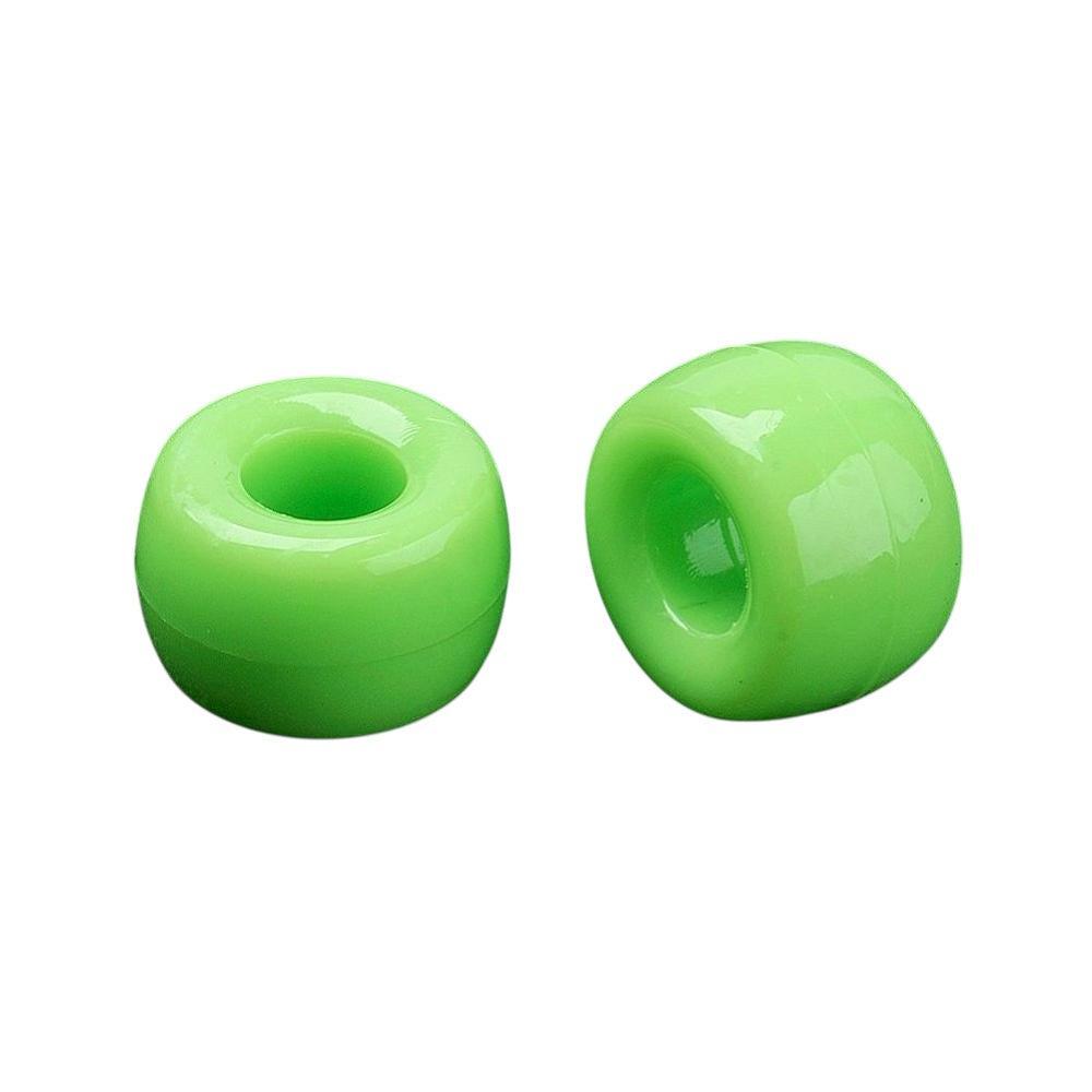 Acryl kralen barrel groen 9mm- per 40 stuks-Kralen-Kraaltjes van Renate