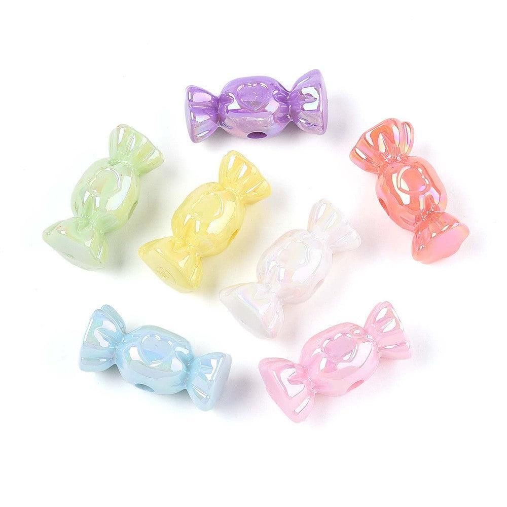 Acryl kralen candy UV mix 13mm - 6 stuks-Kralen-Kraaltjes van Renate