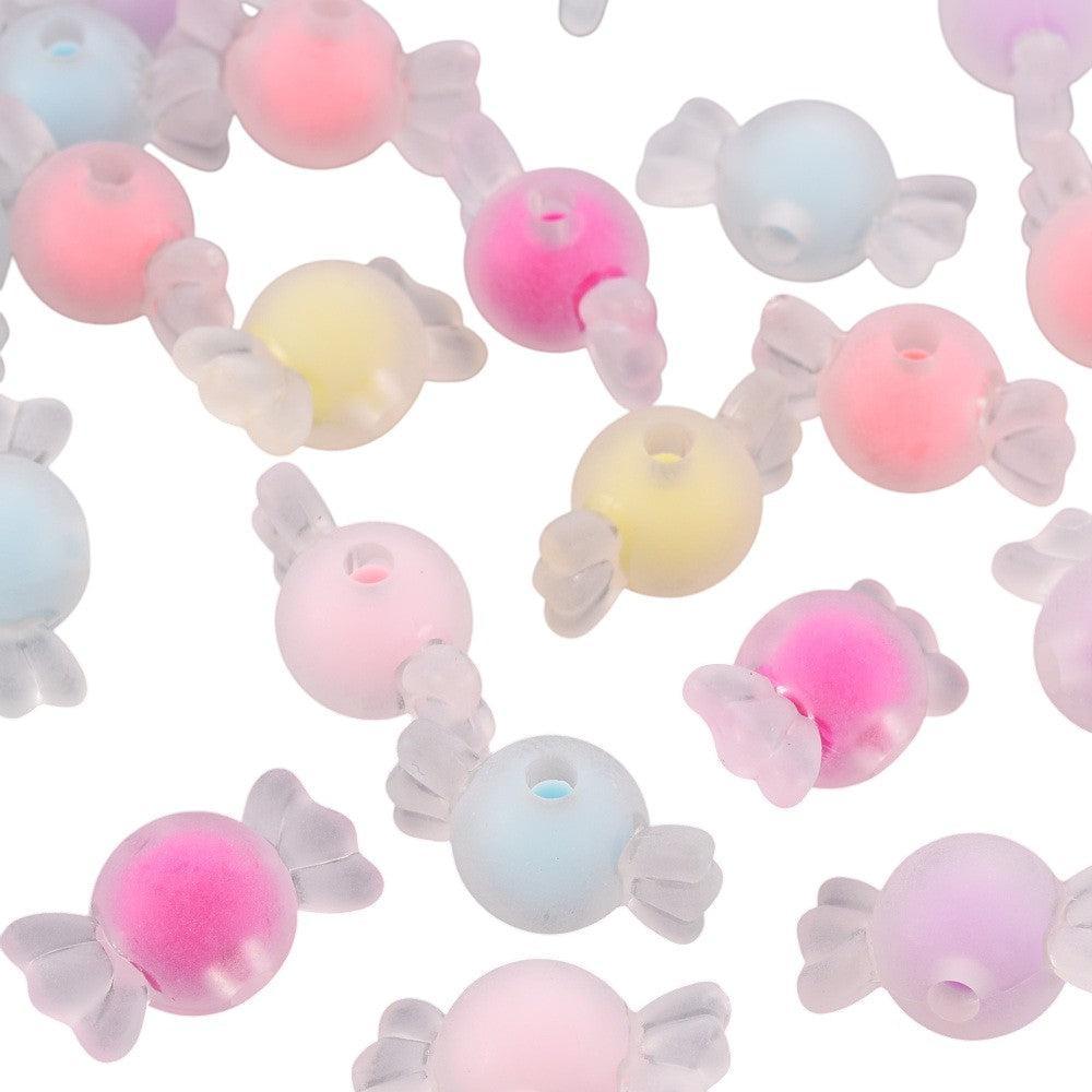 Acryl kralen candy mix 11,5mm- 10 stuks-Kralen-Kraaltjes van Renate
