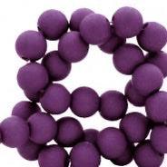 Acryl kralen dark purple 4mm - ±100 stuks-Kralen-Kraaltjes van Renate