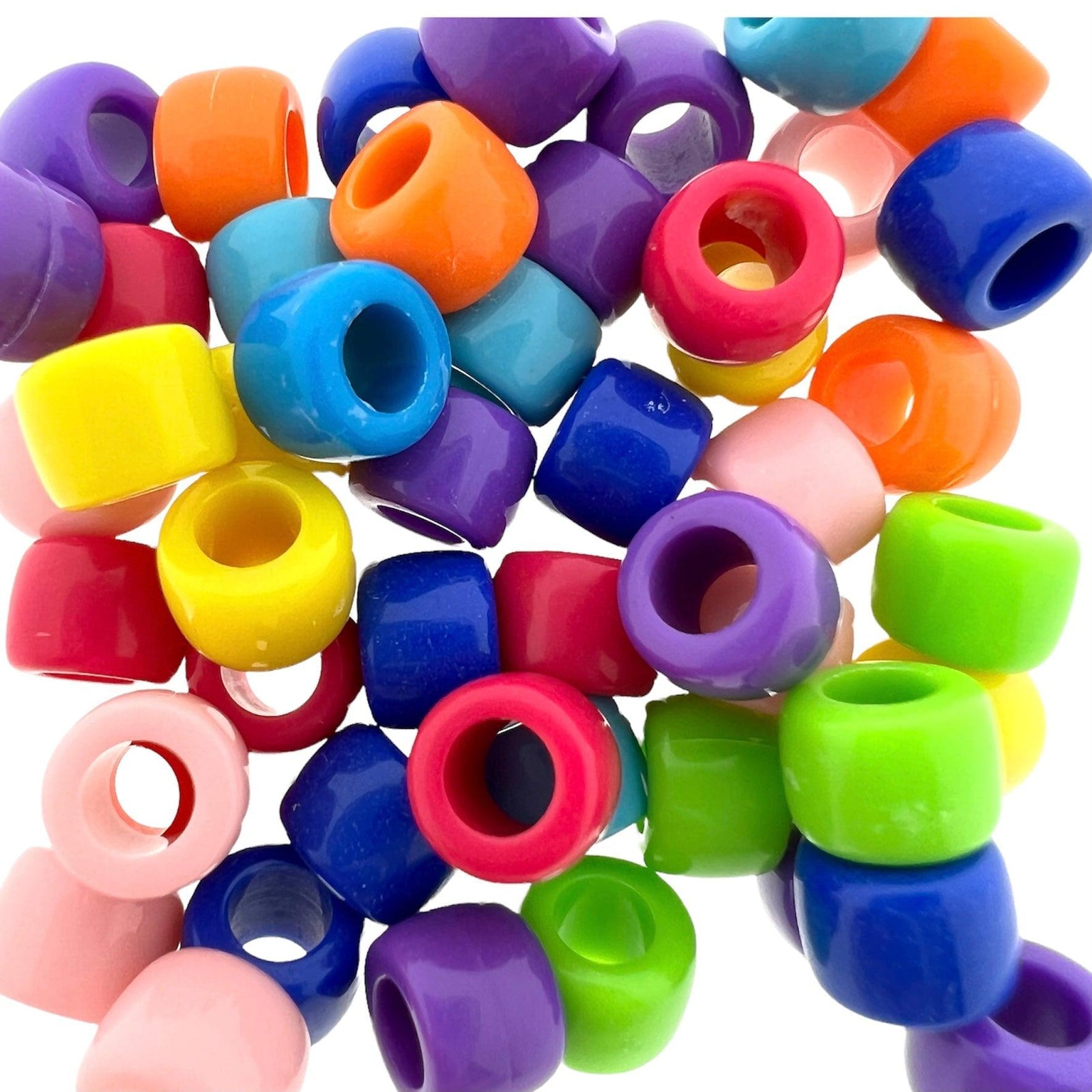 Acryl kralen gekleurd 8x6mm - 50 stuks-Kralen-Kraaltjes van Renate