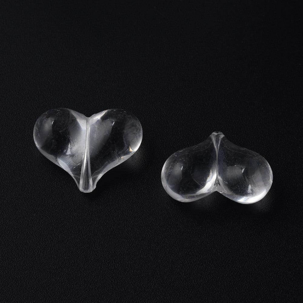 Acryl kralen hartjes Transparant clear gekleurd 22mm- 5 stuks-Kralen-Kraaltjes van Renate