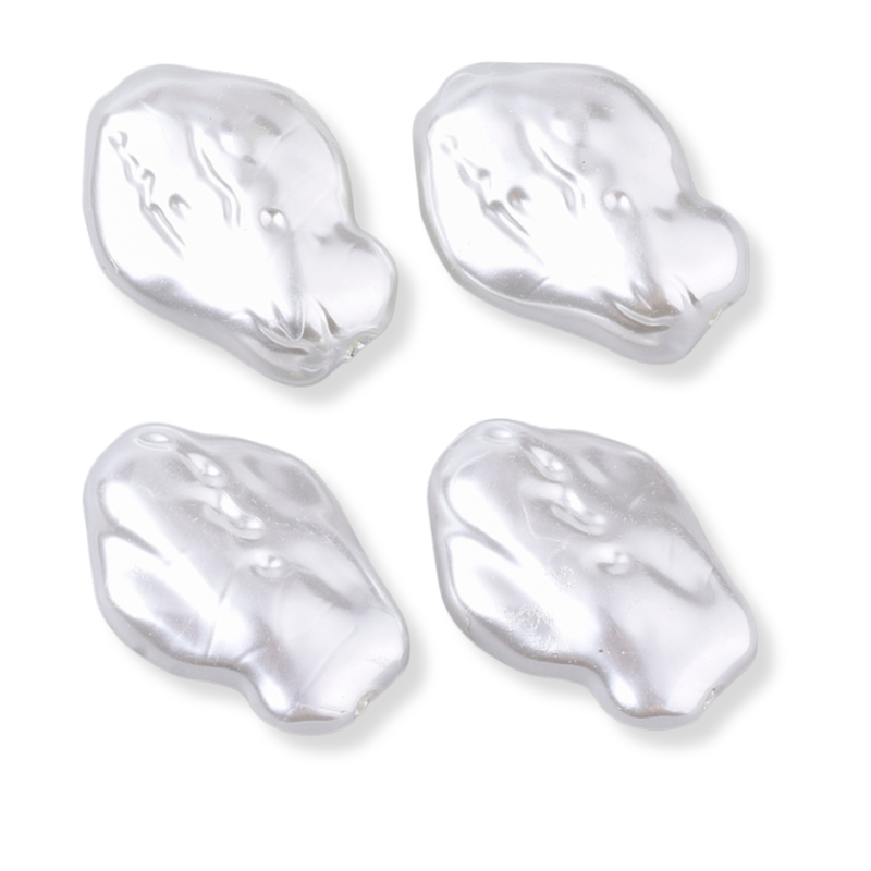 Acryl kralen imitatie parel off white 25mm - per stuk-Kralen-Kraaltjes van Renate