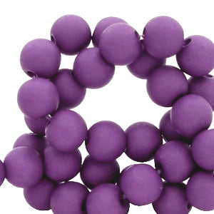 Acryl kralen imperial purple 4mm - 100 stuks-Kralen-Kraaltjes van Renate