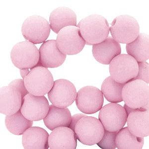Acryl kralen matt Lilac rose 8mm - 50 stuks-Kralen-Kraaltjes van Renate