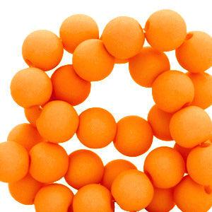 Acryl kralen matt Orange peel 6mm - 50 stuks-Kralen-Kraaltjes van Renate