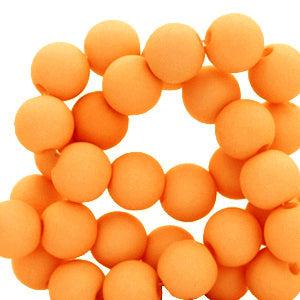 Acryl kralen matt Orange peel 8mm - 50 stuks-Kralen-Kraaltjes van Renate