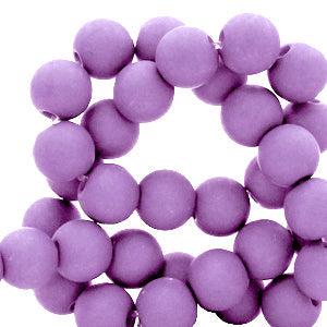 Acryl kralen matt Paisley purple 6mm - 50 stuks-Kralen-Kraaltjes van Renate