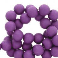 Acryl kralen matt imperial purple 6mm - 50 stuks-Kralen-Kraaltjes van Renate