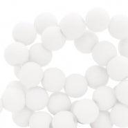 Acryl kralen matt white 6mm - 50 stuks-Kralen-Kraaltjes van Renate