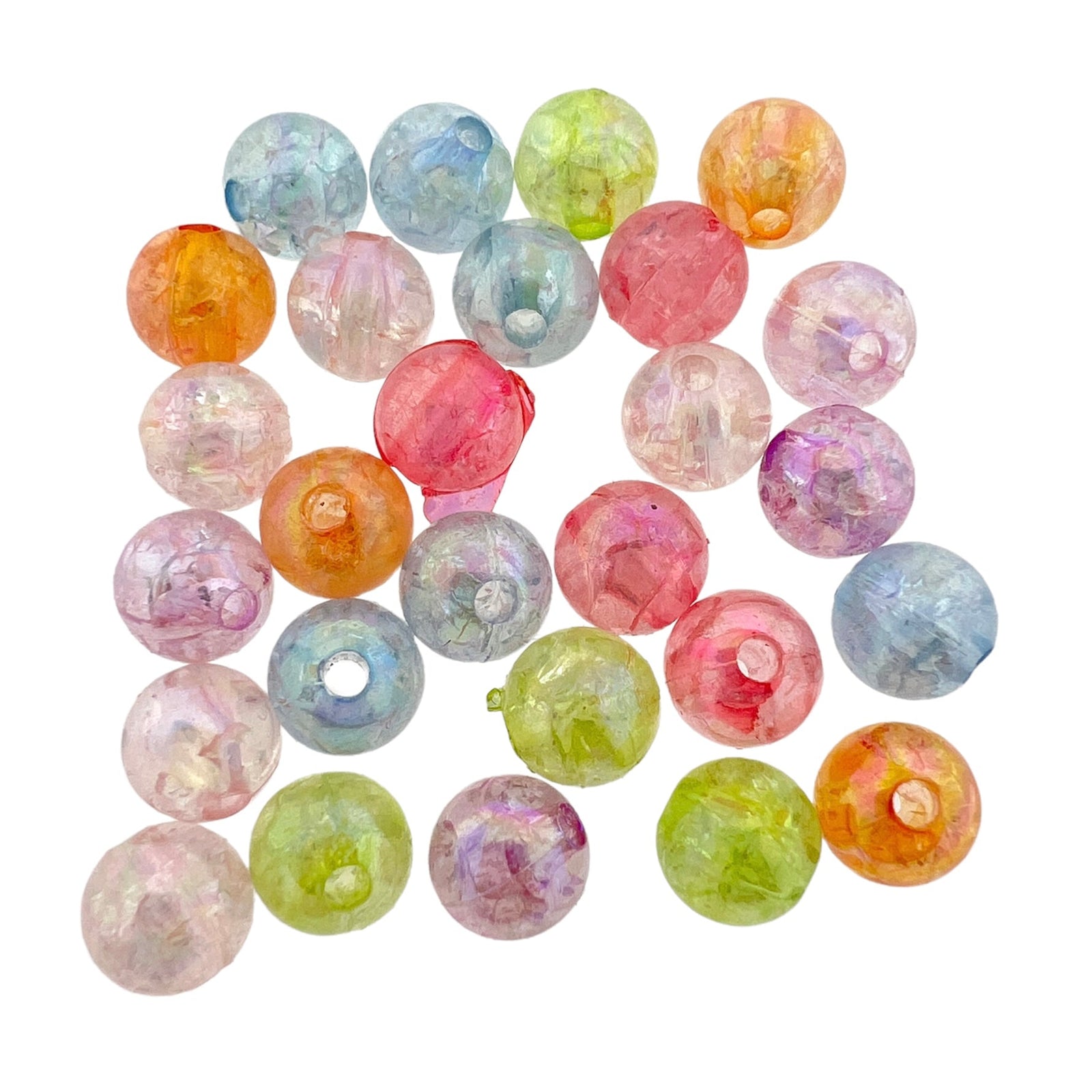 Acryl kralen multicolor 8mm- 25 stuks-Kralen-Kraaltjes van Renate