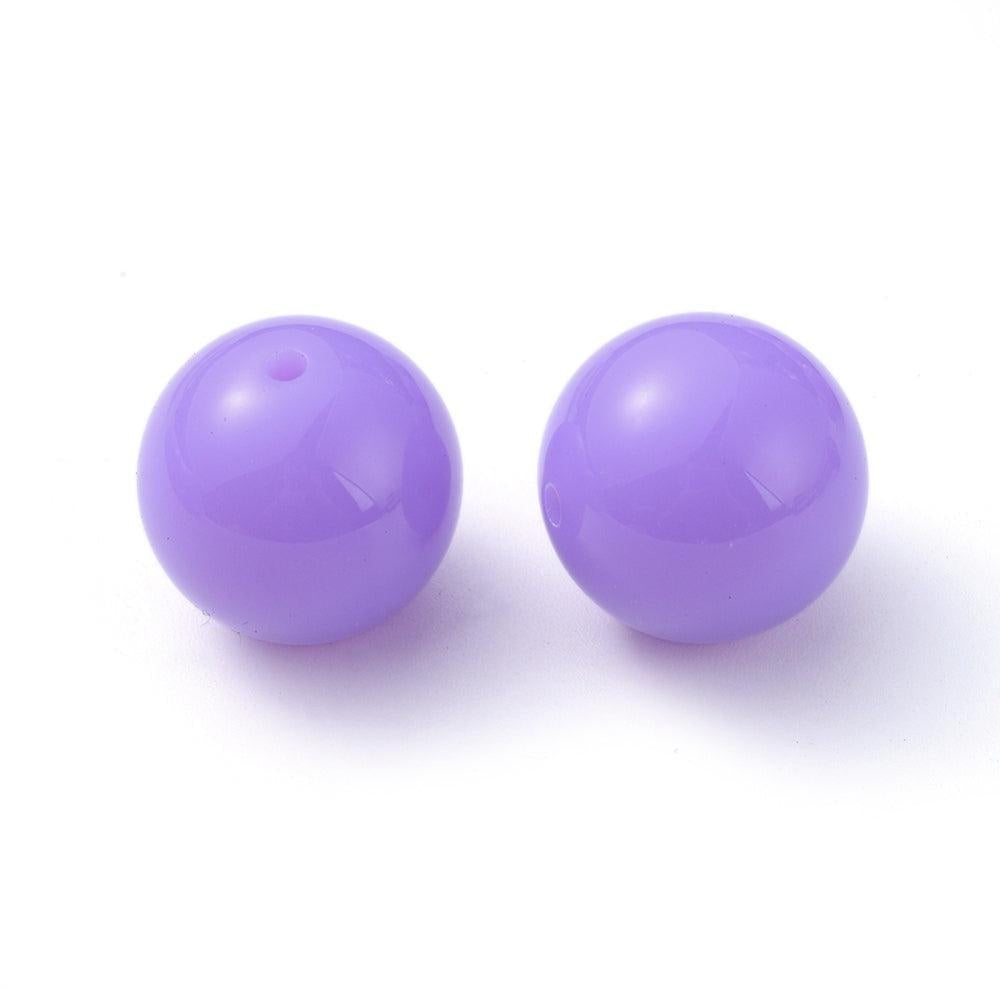 Acryl kralen paars 20mm- per stuk-Kralen-Kraaltjes van Renate