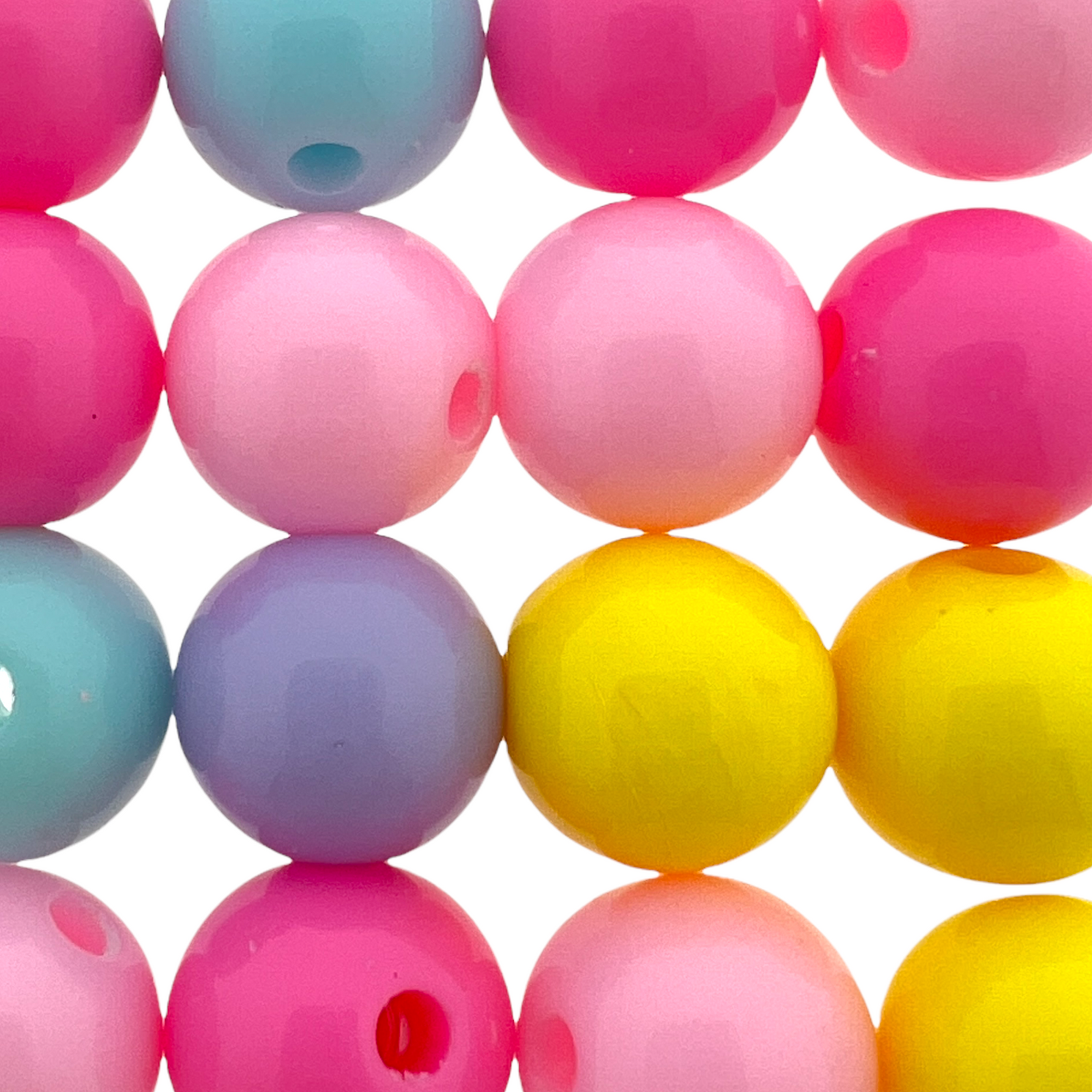 Acryl kralen pastel mix 12mm - 16 stuks-Kralen-Kraaltjes van Renate