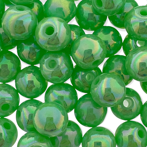 Acryl kralen rond groen AB 8mm - 50 stuks-Kralen-Kraaltjes van Renate