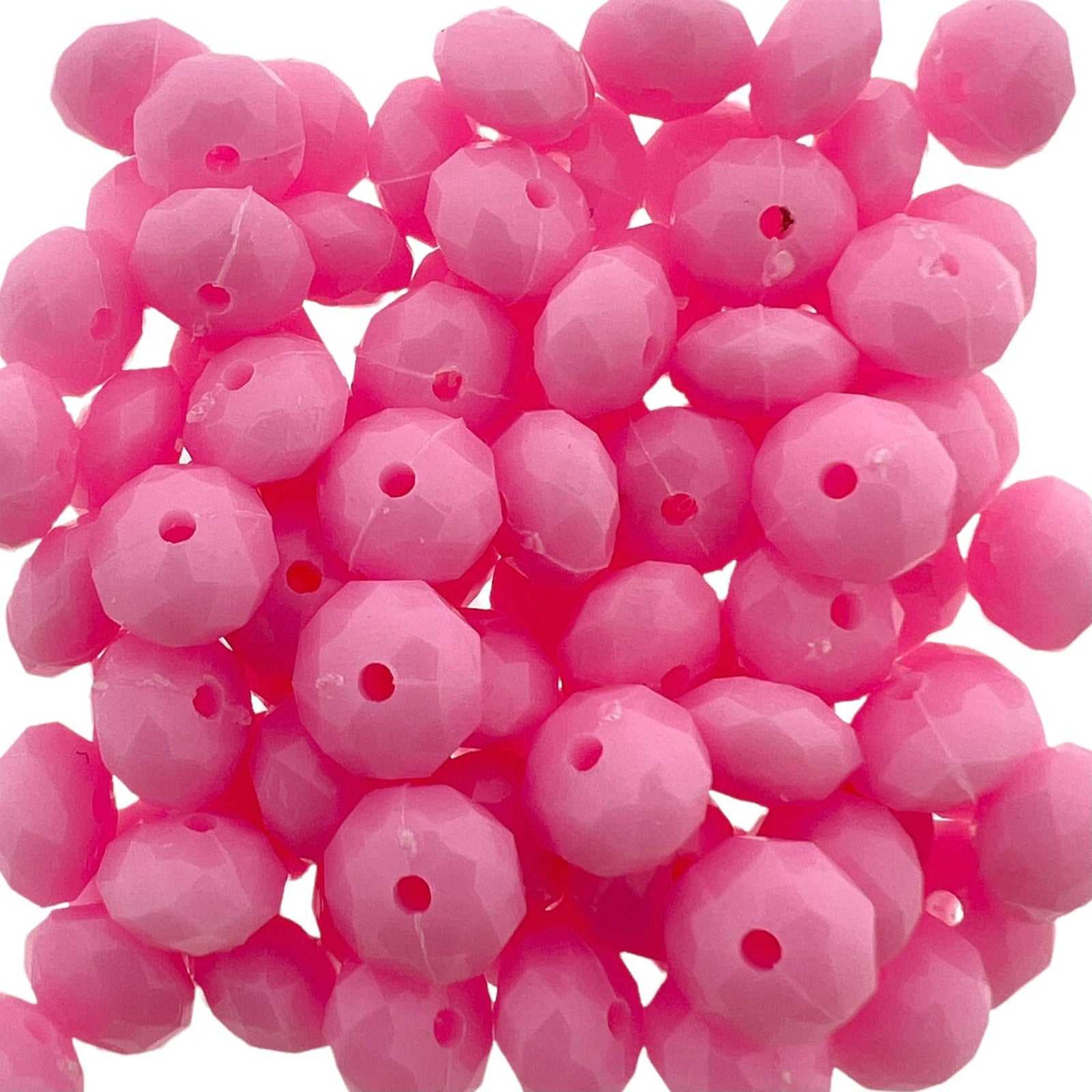 Acryl kralen rondellen roze 8mm -80 stuks-Kralen-Kraaltjes van Renate
