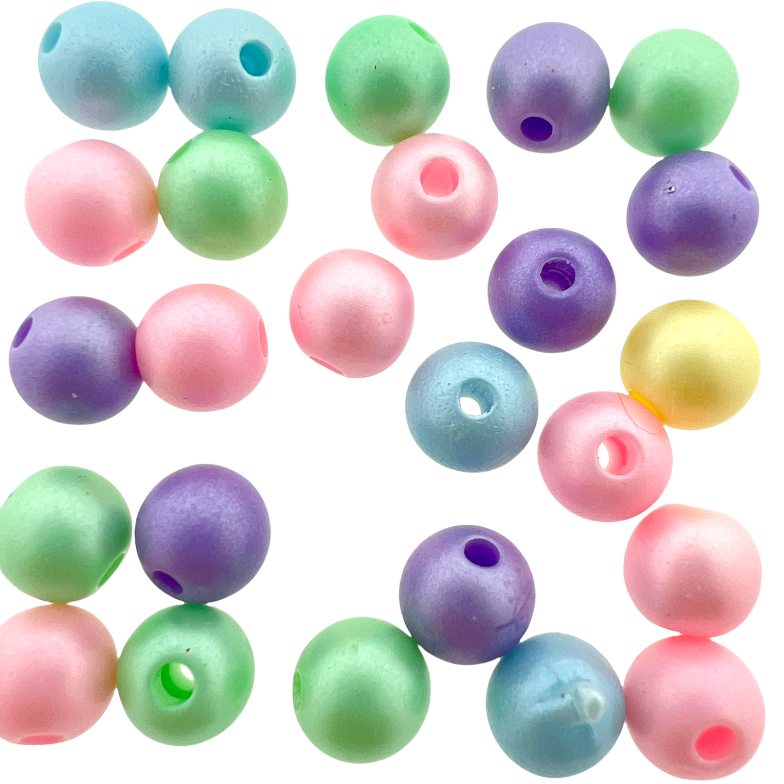 Acryl kralen shiny mix 8mm - 20 stuks-Kralen-Kraaltjes van Renate