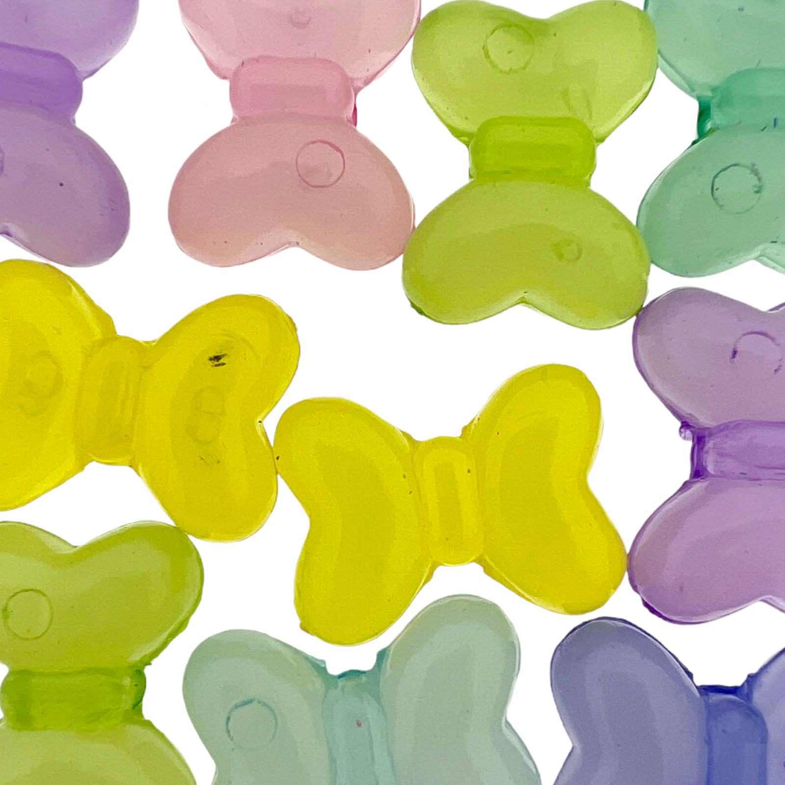 Acryl kralen strikjes mix 11mm -10 stuks-Kralen-Kraaltjes van Renate