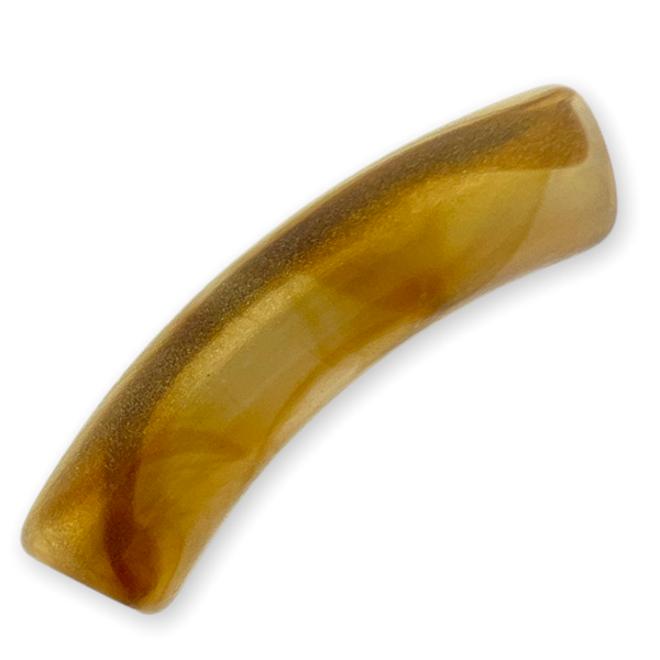 Acryl kralen tube Gold glitter Brons 32x8mm - per stuk-Kralen-Kraaltjes van Renate
