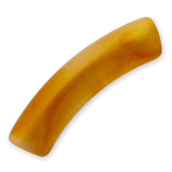 Acryl kralen tube Gold glitter Topaas 32x8mm - per stuk-Kralen-Kraaltjes van Renate