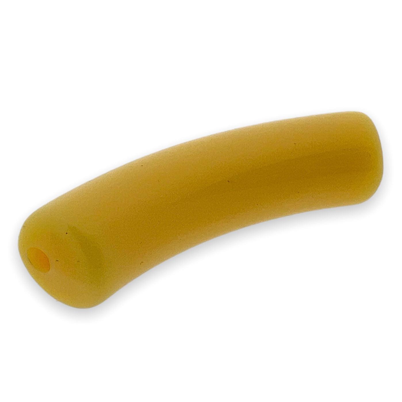 Acryl kralen tube beige 32x10mm - per stuk-Kralen-Kraaltjes van Renate