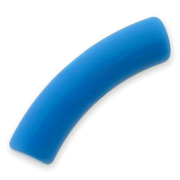 Acryl kralen tube blauw 32x8mm - per stuk-Kralen-Kraaltjes van Renate