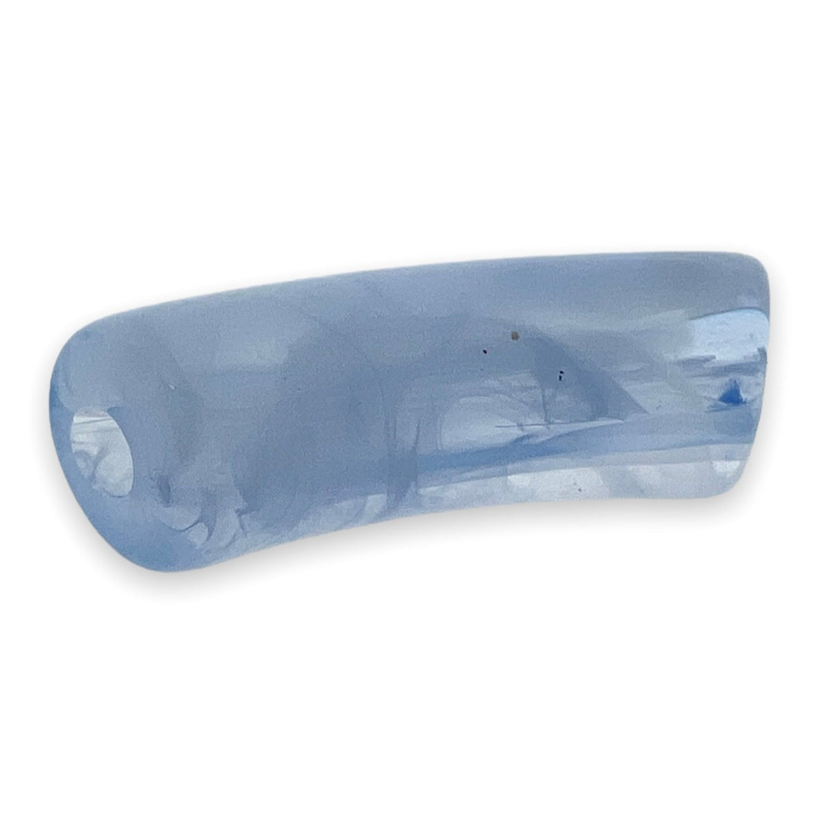 Acryl kralen tube blauw transparant 34x12mm - per stuk-Kralen-Kraaltjes van Renate