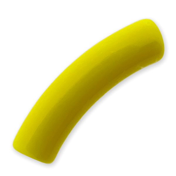 Acryl kralen tube geel 32x8mm - per stuk-Kralen-Kraaltjes van Renate