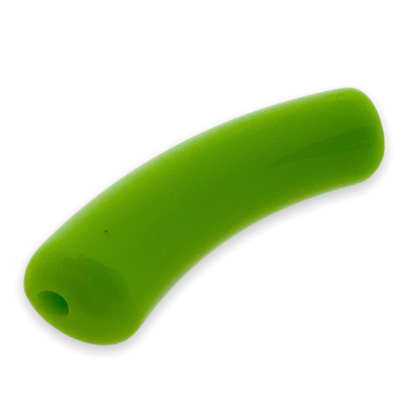 Acryl kralen tube groen 32x8mm - per stuk-Kralen-Kraaltjes van Renate