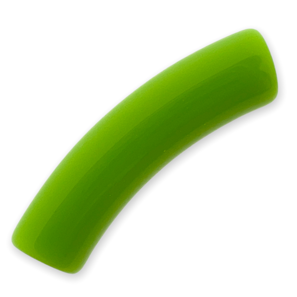 Acryl kralen tube groen 32x8mm - per stuk-Kralen-Kraaltjes van Renate