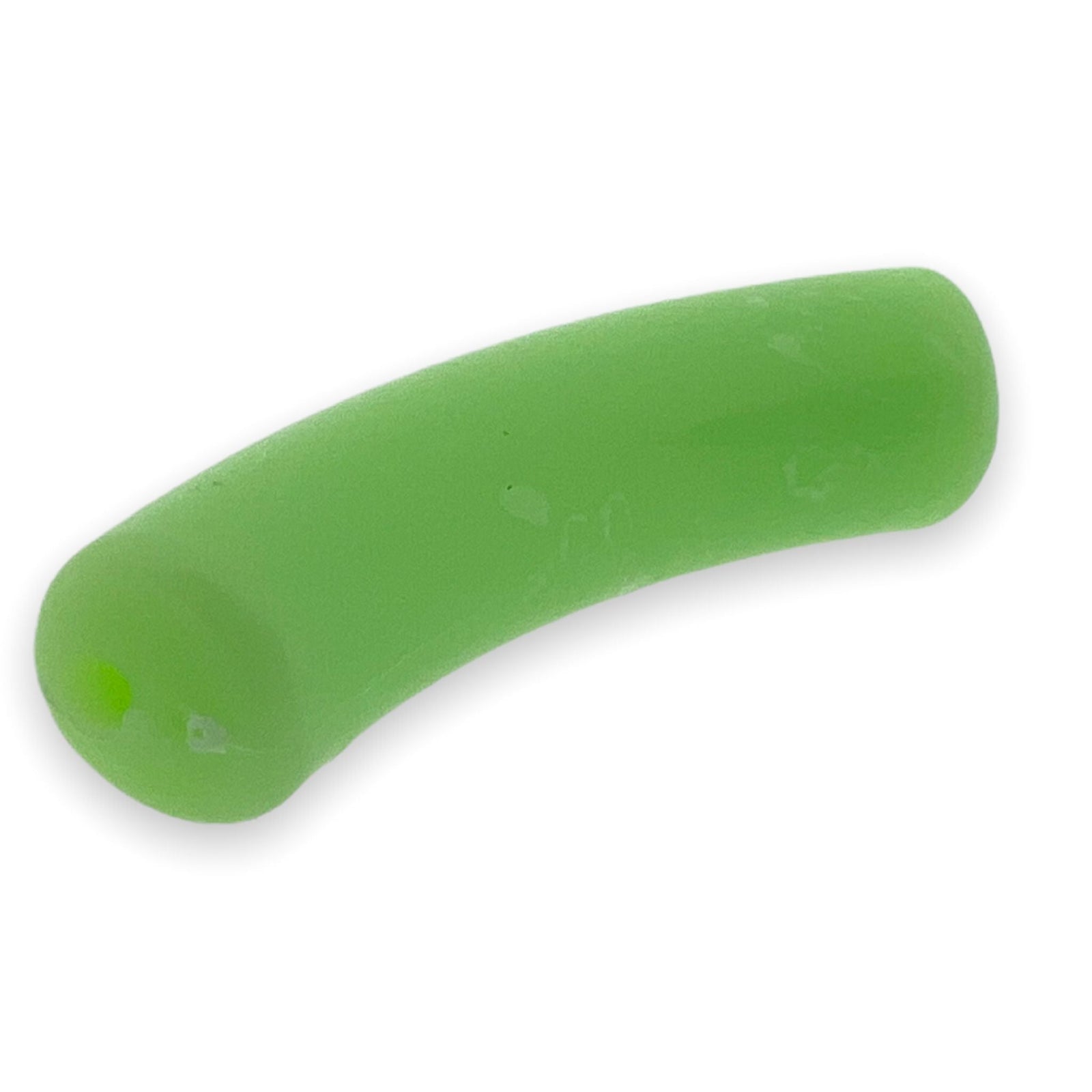 Acryl kralen tube groen 32x10mm - per stuk-Kralen-Kraaltjes van Renate