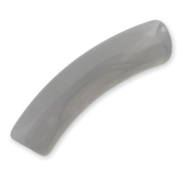 Acryl kralen tube imitatie edelsteen Grijs 32x8mm - per stuk-Kralen-Kraaltjes van Renate