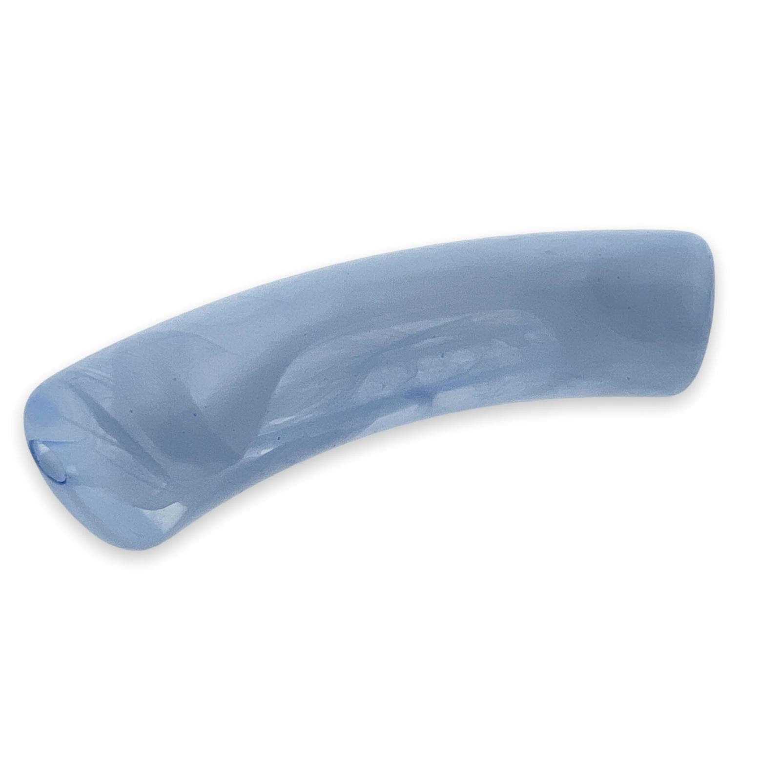 Acryl kralen tube imitatie edelsteen blauw 33x11mm - per stuk-Kralen-Kraaltjes van Renate