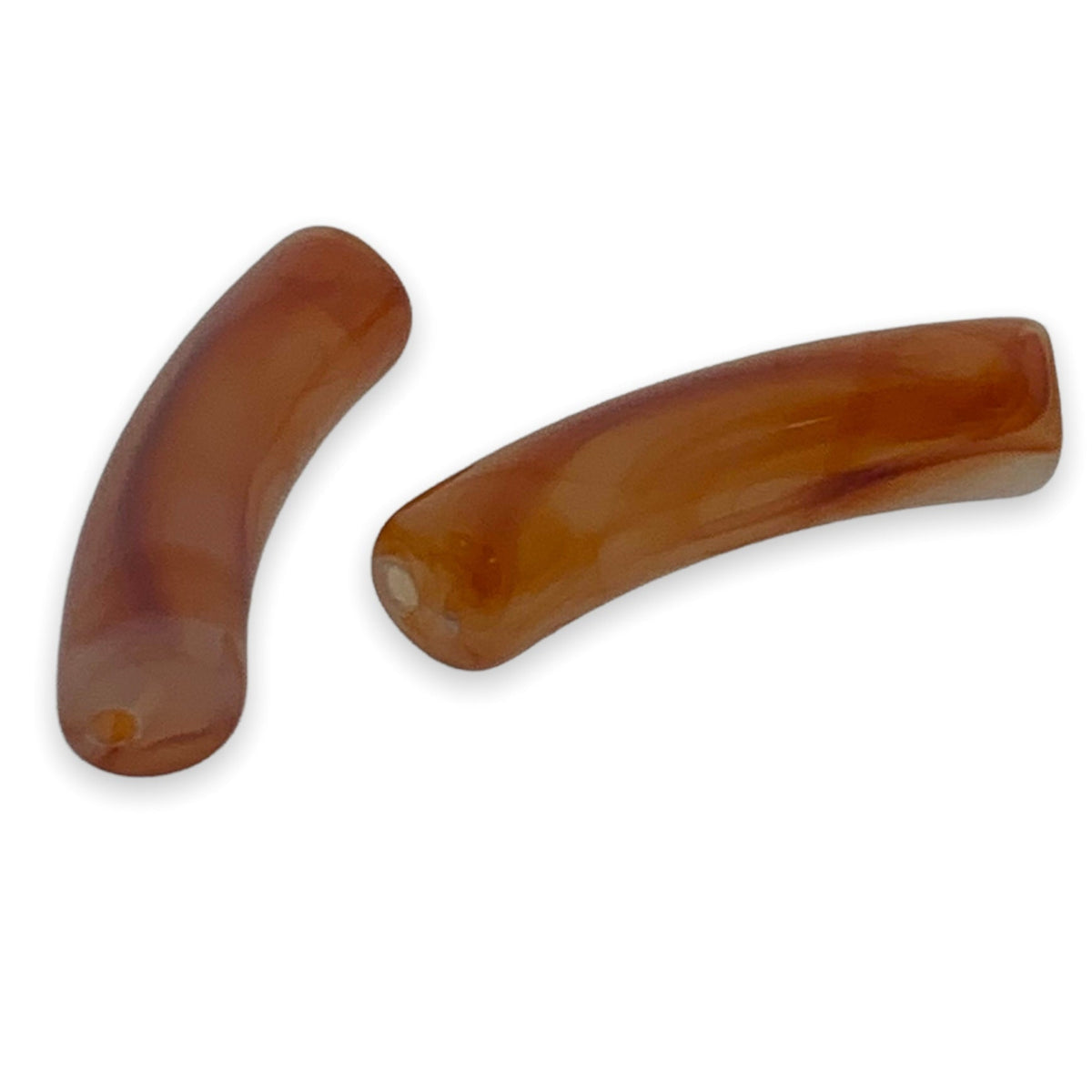 Acryl kralen tube imitatie edelsteen rood 31x10mm - per stuk-Kralen-Kraaltjes van Renate