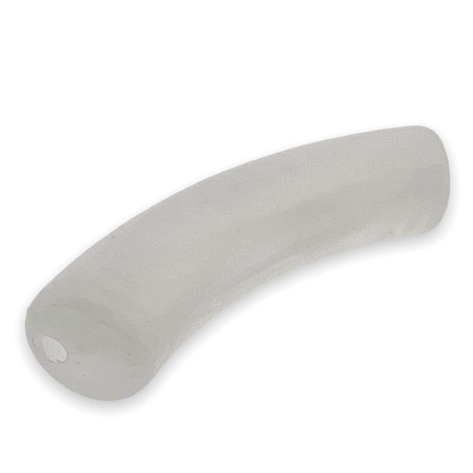 Acryl kralen tube imitatie edelsteen wit 33x11mm - per stuk-Kralen-Kraaltjes van Renate