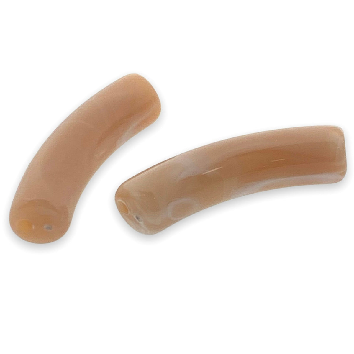 Acryl kralen tube imitatie edelsteen zalm 31x10mm - per stuk-Kralen-Kraaltjes van Renate