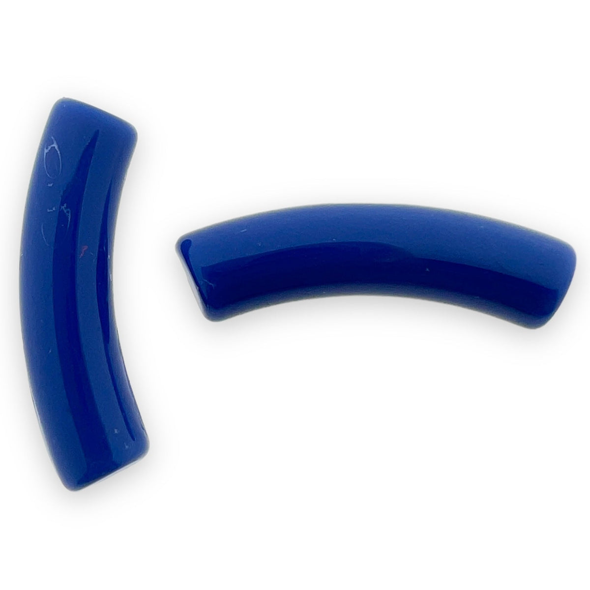 Acryl kralen tube opaque dark blue 32x8mm - per stuk-Kralen-Kraaltjes van Renate