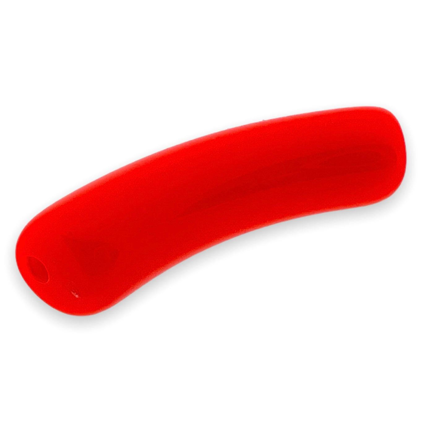 Acryl kralen tube oranje 32x10mm - per stuk-Kralen-Kraaltjes van Renate