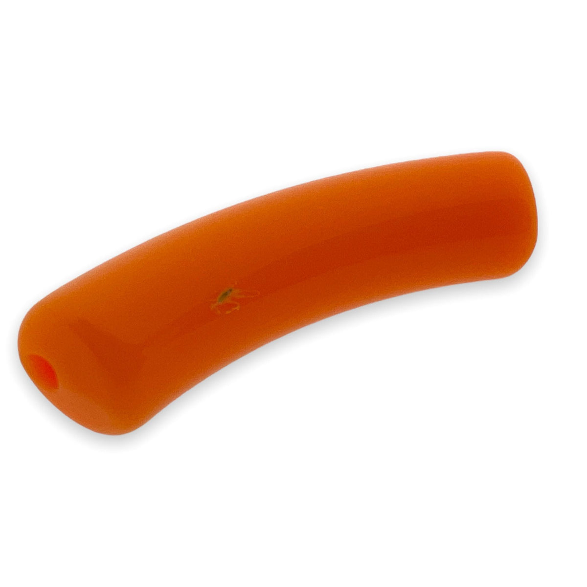 Acryl kralen tube oranje 32x10mm - per stuk-Kralen-Kraaltjes van Renate