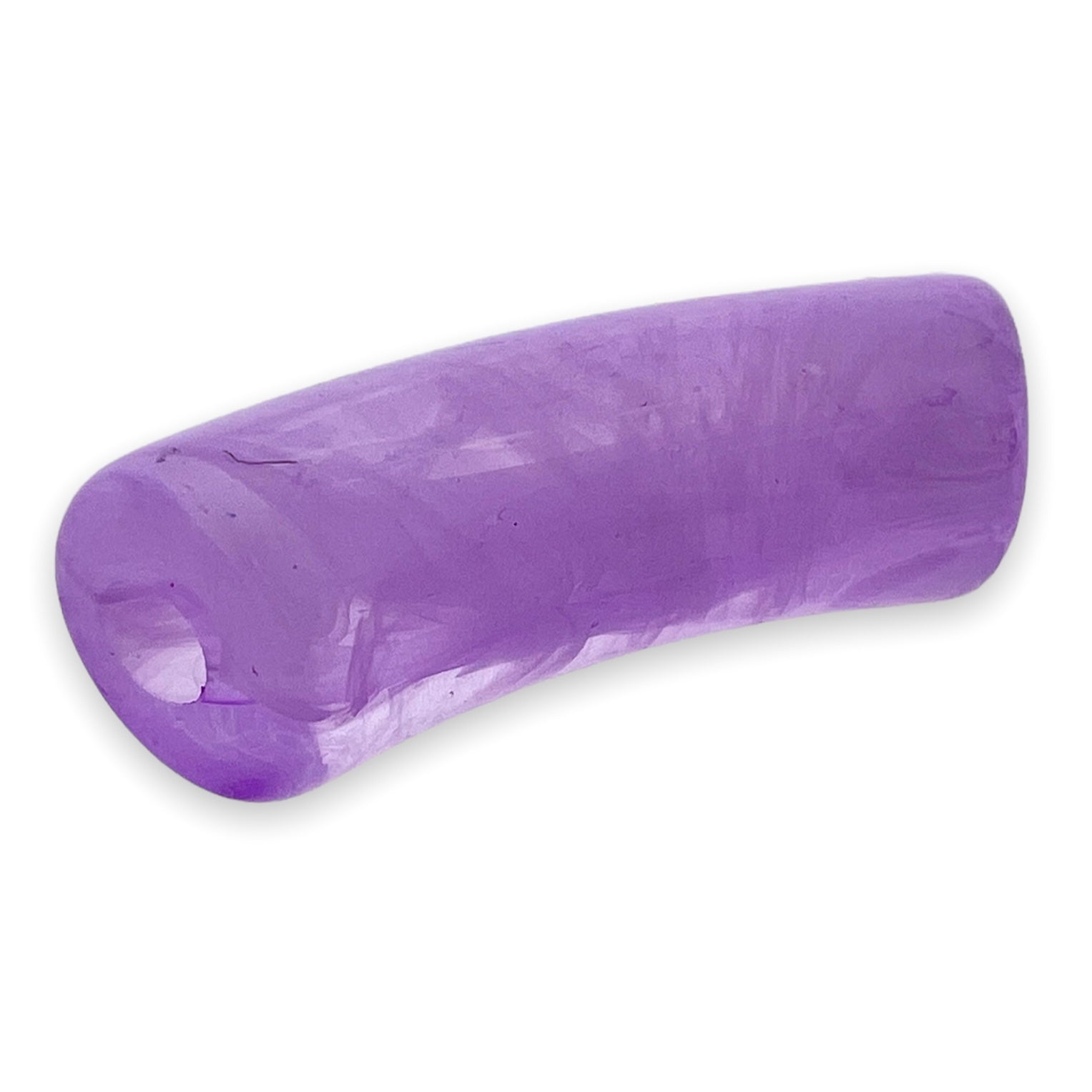 Acryl kralen tube paars transparant 34x12mm - per stuk-Kralen-Kraaltjes van Renate