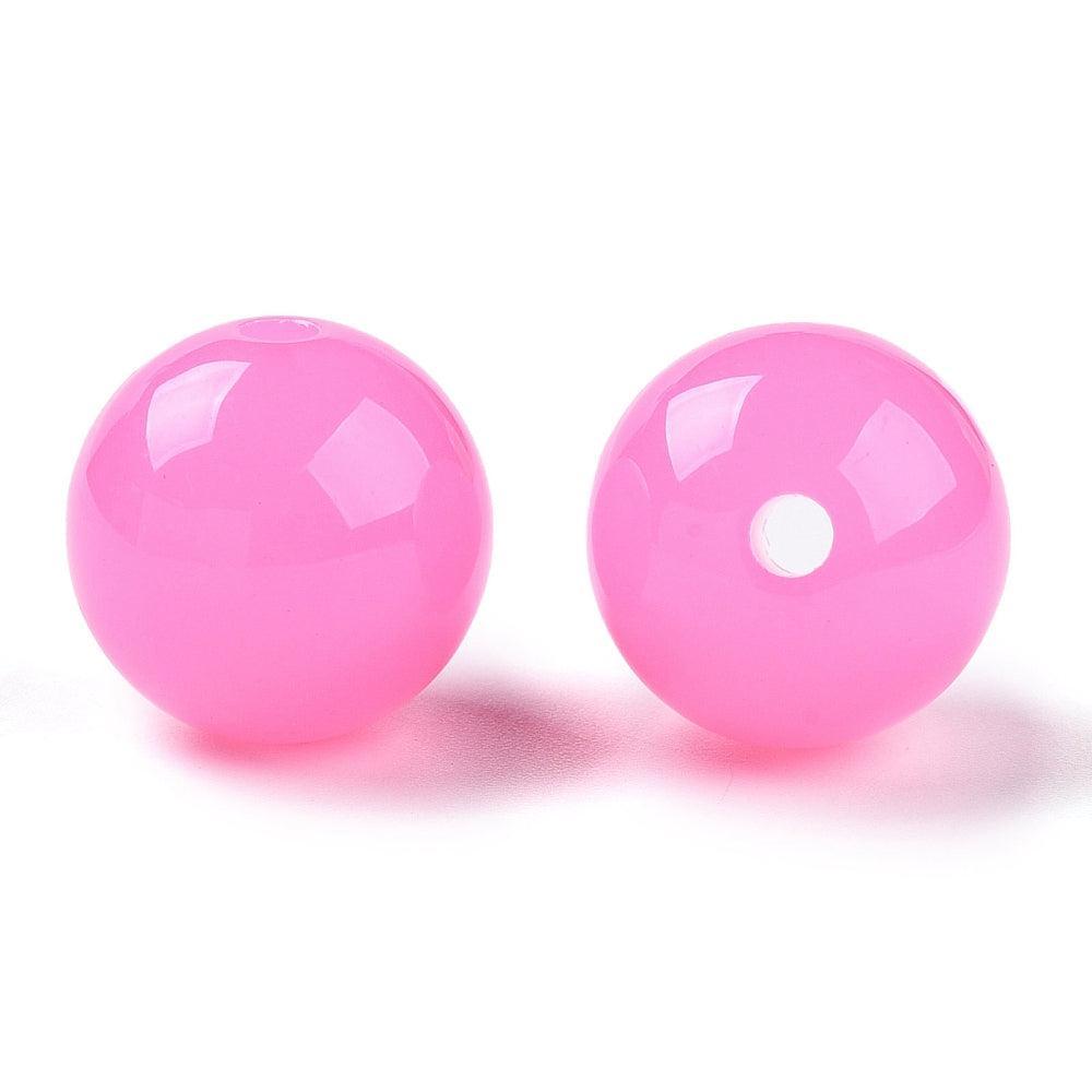 Acryl kralen violet rond 16mm - per stuk-Kralen-Kraaltjes van Renate